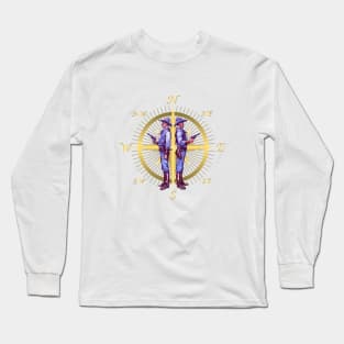 Compass in Duel Long Sleeve T-Shirt